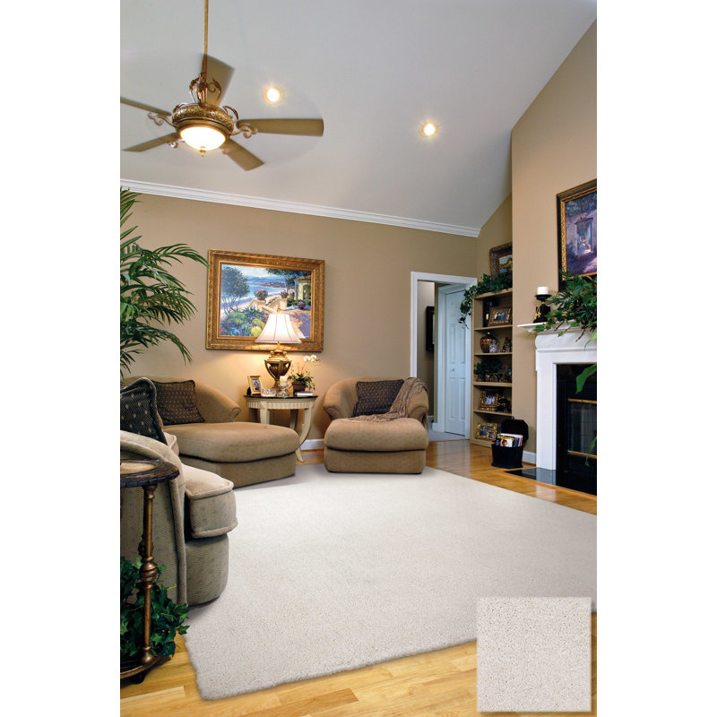 2' X 4' Polyester Ivory Area Rug
