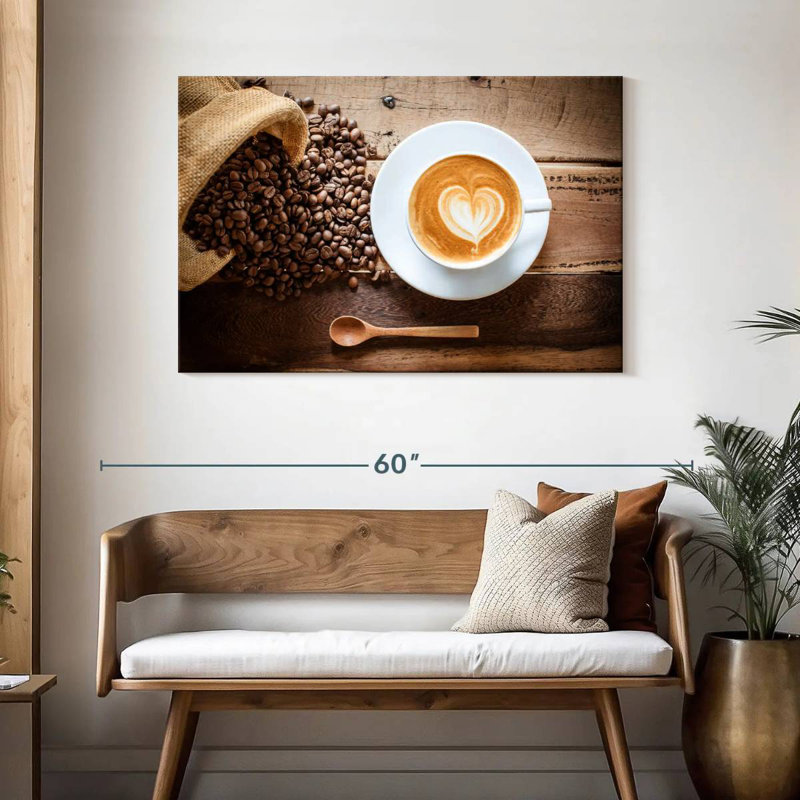 Yarlin Latte Coffee, 30" H x 45" W