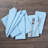 Blue Cloth Dinner Napkins - 18x18 Hemstitched Linen-Look Napkins-628864870-628864864