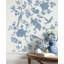 Floral Grass Cloth Wallpaper Roll-1877397315