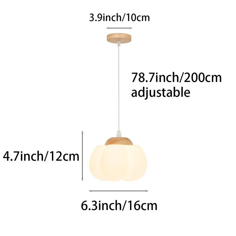 Modern Pumpkin Pendant Light