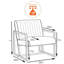 Fauteuil 26 po en velours capitonné-108553510