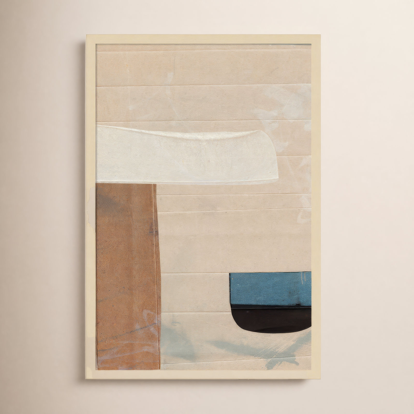 Sauna Serenity by Dan Hobday Wood Framed Wall Art Print, Brown, 33" H x 23" W