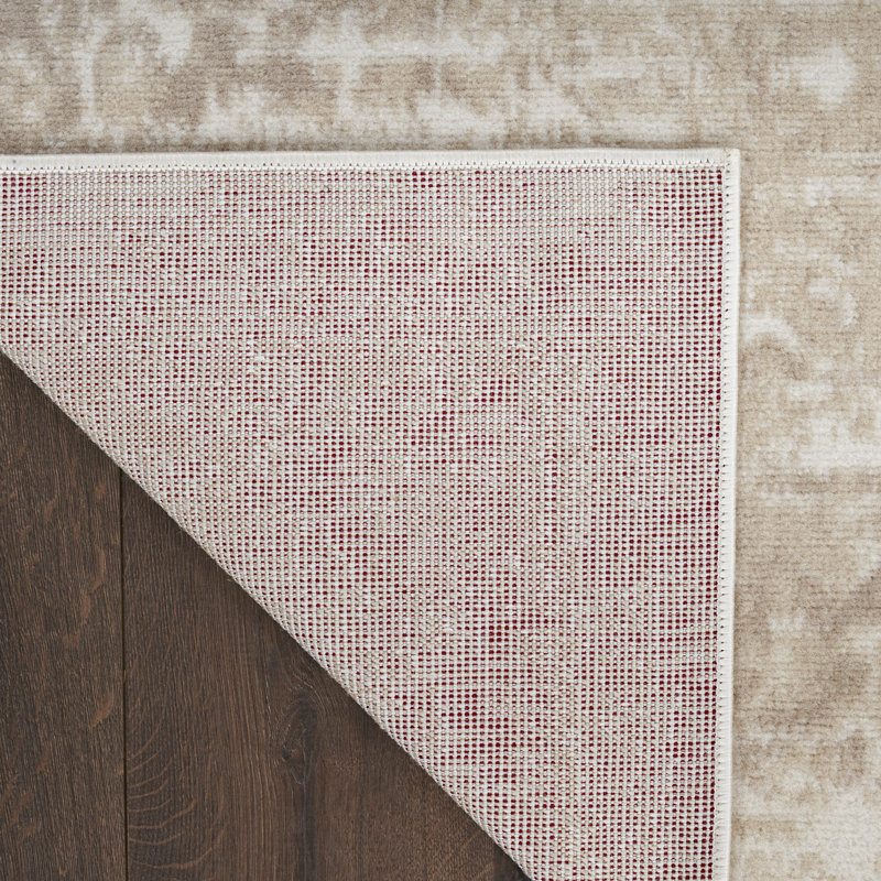 Tapis oriental ivoire / beige Burnie, Tapis de couloir 2 pi x 4 pi