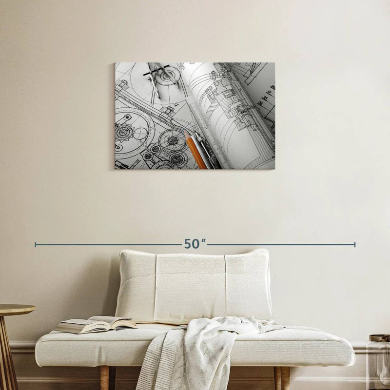 Senne Technical Drafts, 20" H x 30" W
