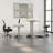 Adjustable Metal Base Standing Desk-423028410-423028413