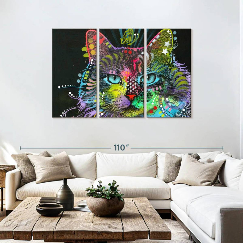 Brampt Blue Stare, 48" H x 74" W