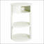 Table d'appoint ronde d'intérieur en métal à 3 niveaux avec porte coulissante pour espaces modernes et minimalistes-133526160