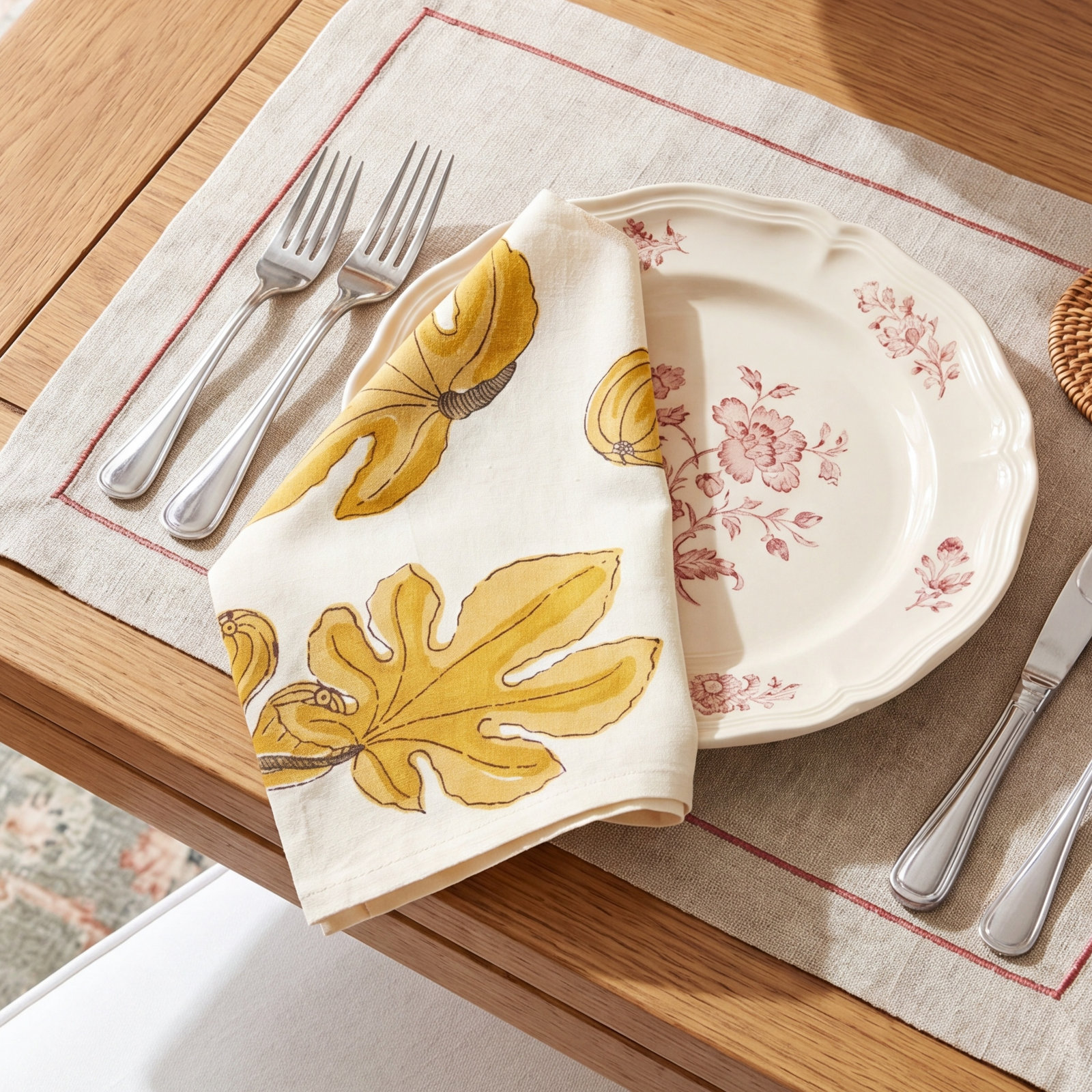 Debarata 19" Cotton Napkin, Citrine