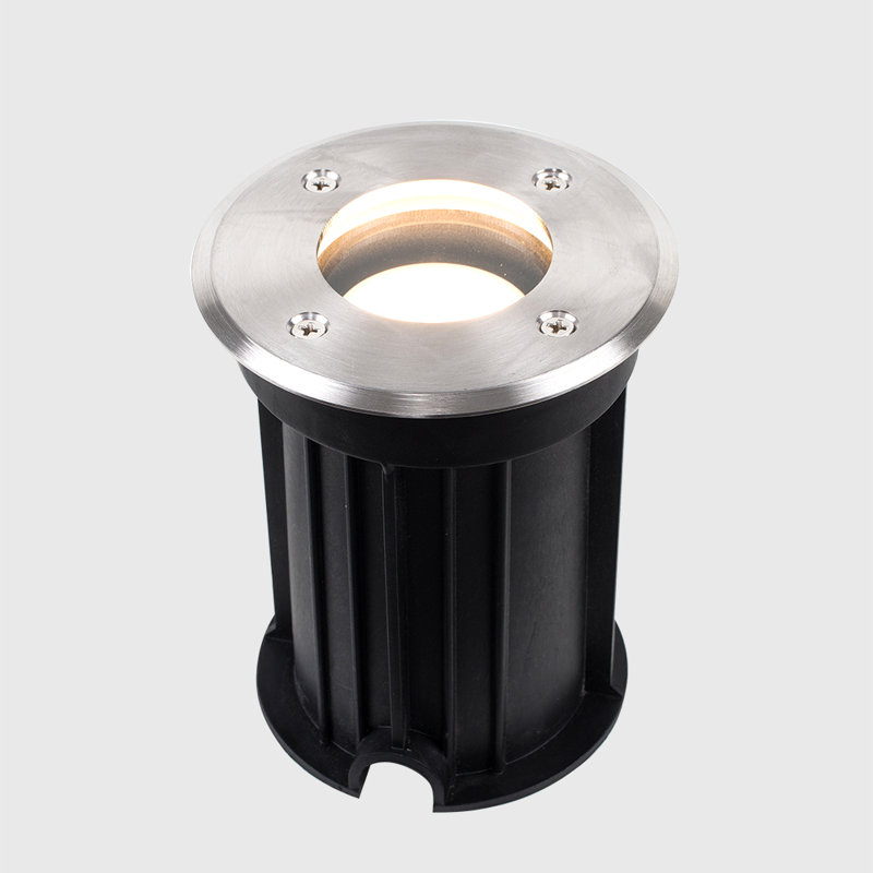 Black No Power Source Required / Manual Aluminum Well Light