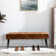 Lora Mid-Century Modern Tufted Leather Bench, 44" Wide with Metal Legs