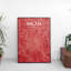 Milan City Map - No Frame Print-1365990103