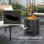 Round Metal Wood Burning Smokeless Fire Pit