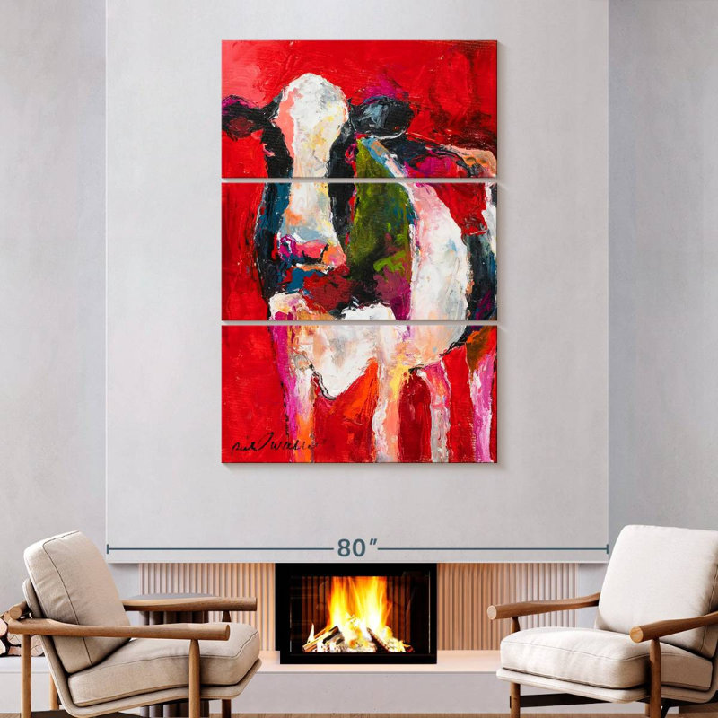 Brampt Cow V, 74" H x 48" W