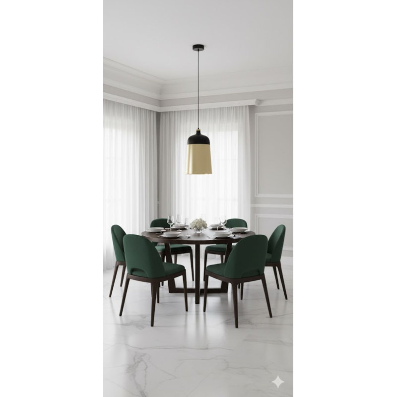 Industrial 1 Light Black Bell Pendant, 21.6" H x 13.7" W x 13.7" D