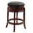 Swivel Upholstered Faux Leather Counter Stool with Solid Wood Frame-69426690
