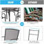 Chaise de salle à manger en métal pour l'extérieur
