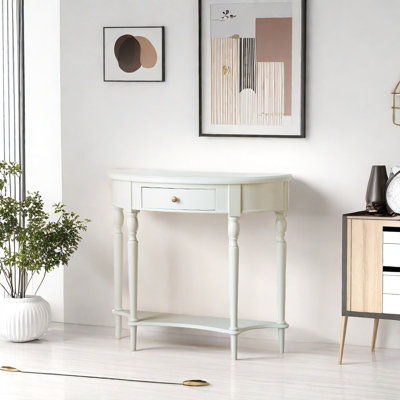 Cream Style Solid Wood Console Table