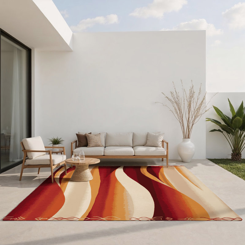 Sage Veil Indoor And Outdoor Area Rug, Rectangle 2' x 3'