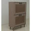 2 organisateurs de rangement pour chaussures pour hall d'entrée - espace maximisé, pouvant contenir 12 paires, accès facile, bois d'ingénierie gris antique, support à tablettes de 35,53 po de hauteur et rangement spacieux, rapide