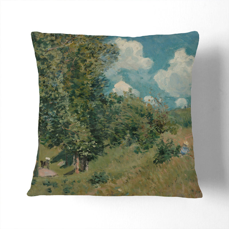 Versailles Route Square Throw Cushion, 55cm H x 55cm W x 20cm D