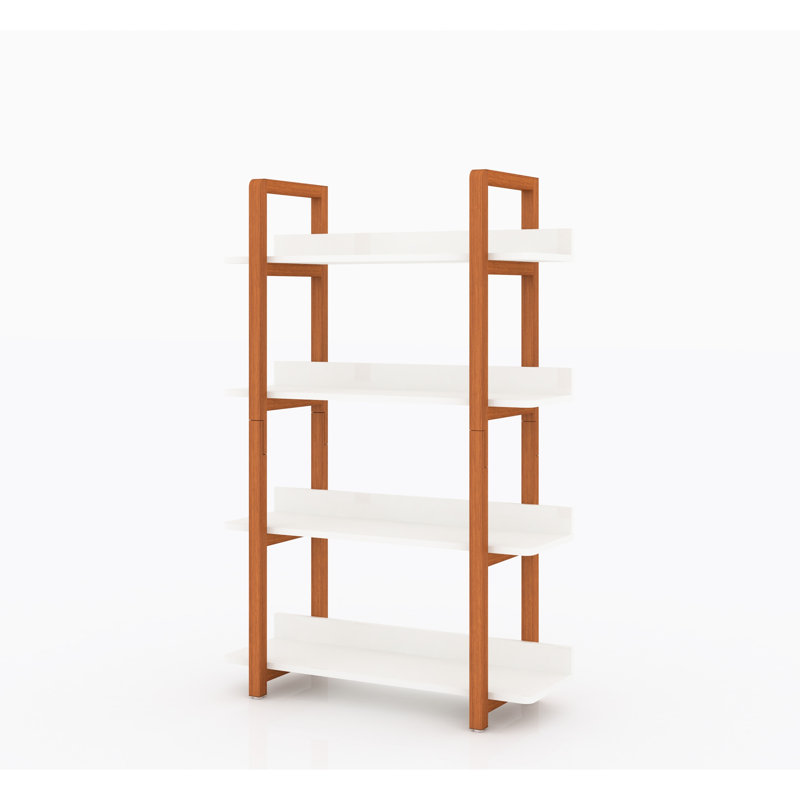 Solid Wood Book Display Bookshelf - 4 Multifunctional Shelf For Show Bookcase 4-layer Open Organizing