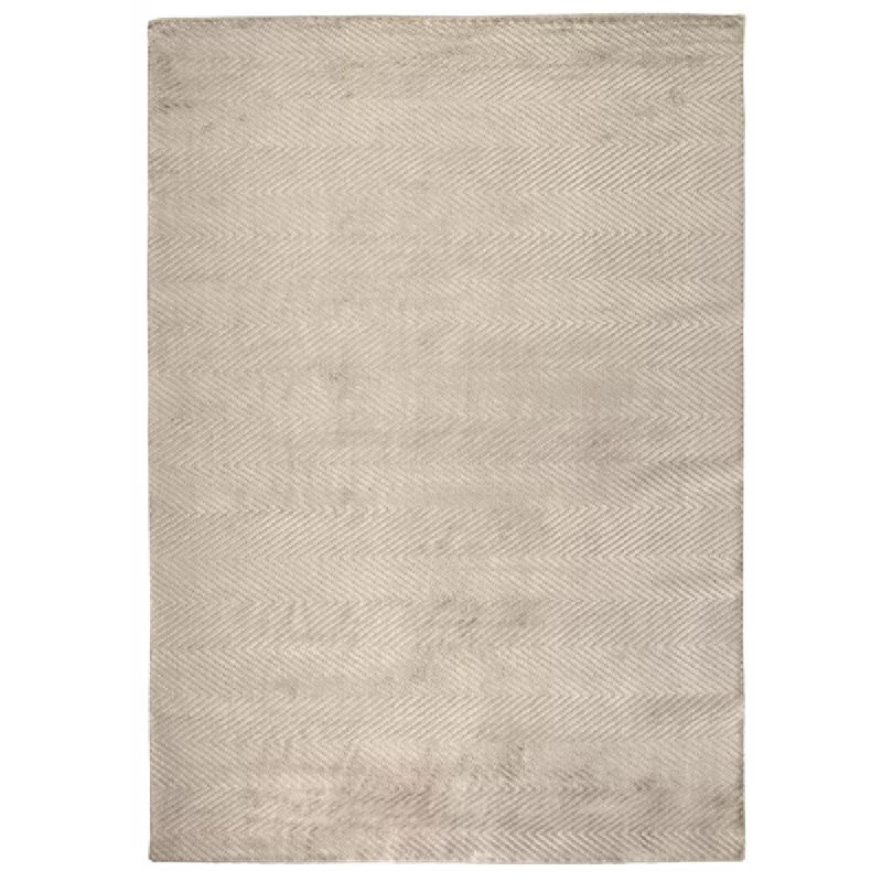 Honeycomb Chevron Area Rug in Silver, Rectangle 9' x 12'