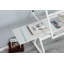 WHITE Table à dessin réglable en verre trempé avec chaise