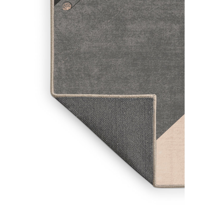 Tapis noir moelleux doux et moelleux Cortland, 8 x 12