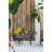 24.4X12.6X15.4" Rustic Black Trolley Cart Plant Stand, Planter