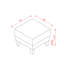 Grey Fabric Seating - Serve As Shoe Stool And Foot Relaxation Thick Cushioned Seat With Coil Spring Elastic Sponge Inside Upholstery Material Solid Wood Leg Stand Easy To Assemble Piece-117813113