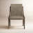 Ashleigh Aurora Leather Upholstered Sling Chair, Latte (Set of 2)