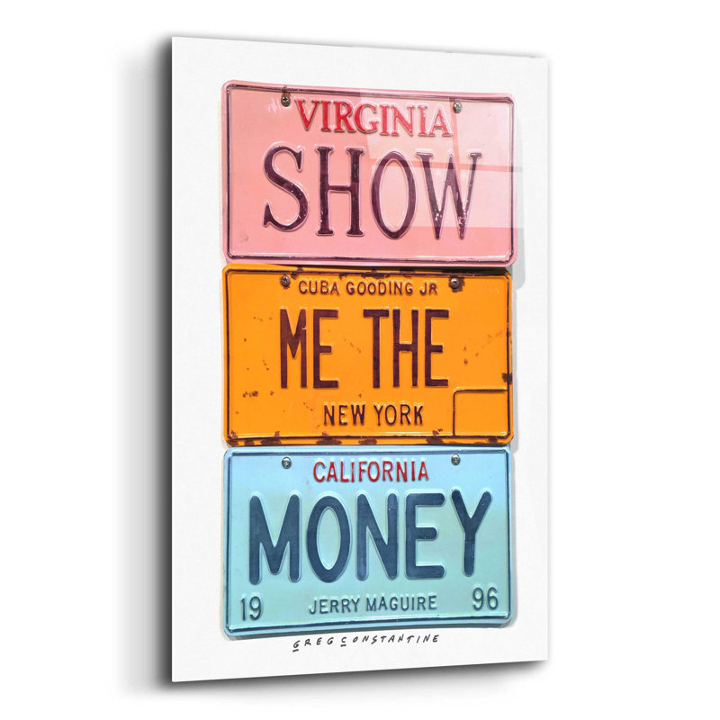 Latitude Wall® «Gooding Jr Argent» par Gregory Constantine, art mural en verre acrylique, H 16 po x l 12 po x P 0,13 po