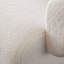 Chaise d'appoint Noa en sherpa ivoire
