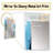 Laundry Abstract Reflections II - Laundry Mirror, Blue Decorative Wall Mirror, Printed Metal Art-976098257