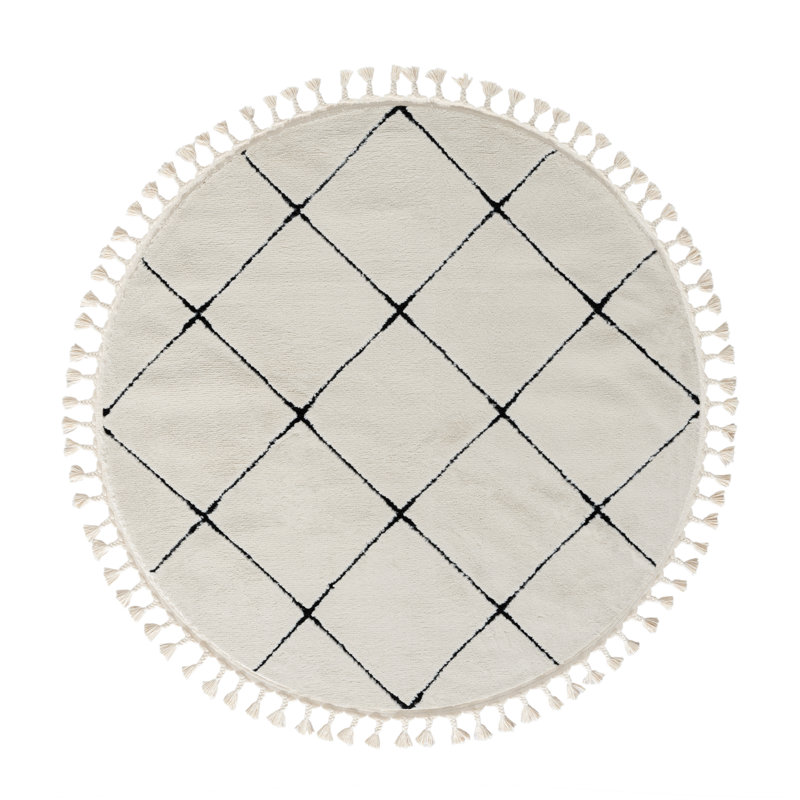 Illumina Tapis white Rug, Round 140cm