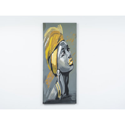 Wandela Wall Canvas Paintings 47'' X 19''