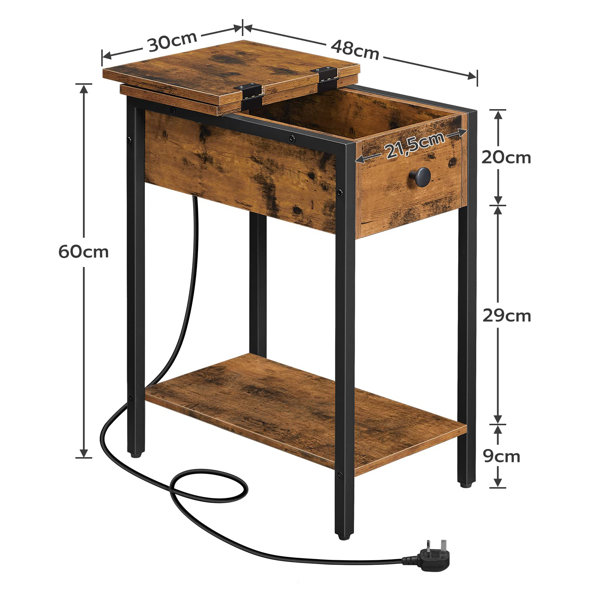 Williston Forge Ahad Steel Bedside Table | Wayfair.co.uk