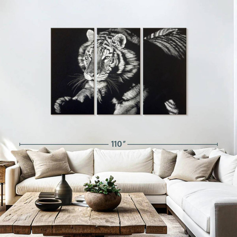 Brampt Eyes Burning Bright, 48" H x 74" W