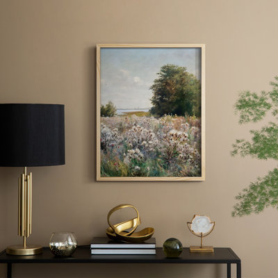 Reproduction florale vintage encadrée CC XXXII - bois massif