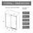 60.In W X 72.In H Frameless Shower Door Single Sliding, 1/4 Inch Thick Clear Tempered Glass Shower Door With Zinc Roller Rail System, Stainless Steel Handle,Chrome