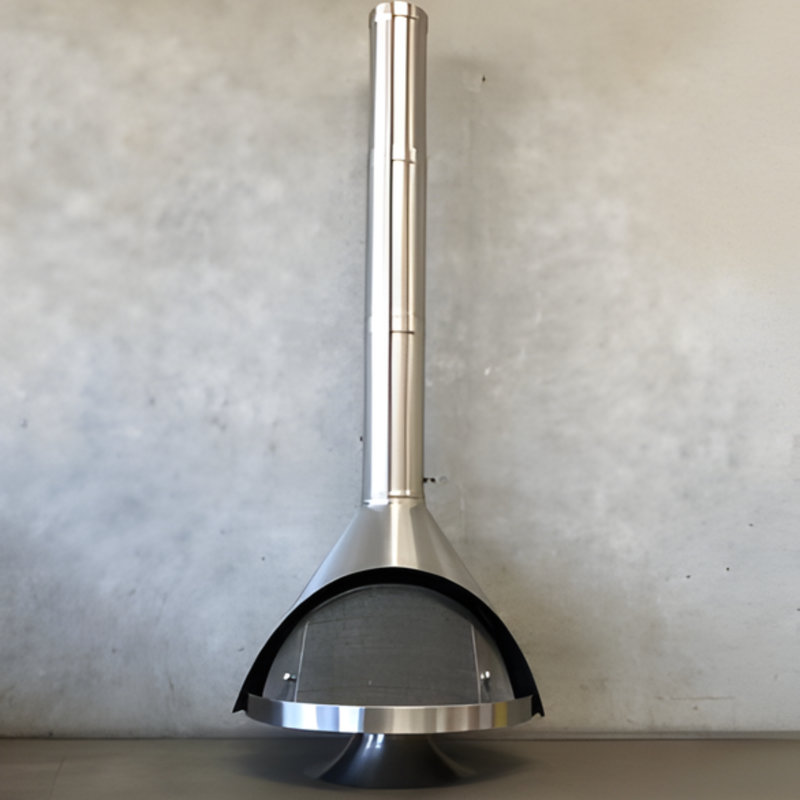 Foyer à gaz 34 po à évacuation directe 34 po Malm Zircon, Laiton pur