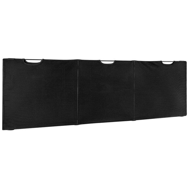 Montez-le! Panneau d'intimité sous le bureau pour poste de travail assis-debout avec gestion des câbles et pochettes de rangement