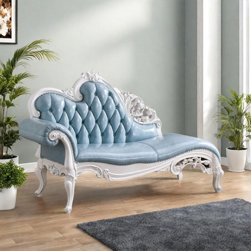 Chaise confortable en chêne sculpté, Orienté à gauche (vu de face)