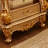 European Marble Solid Wood Carved Coffee Table. Coffee Table