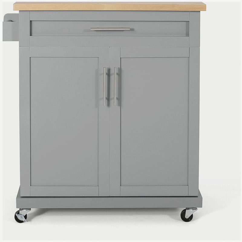 Chariot de cuisine moderne avec rangement et roulettes pivotantes