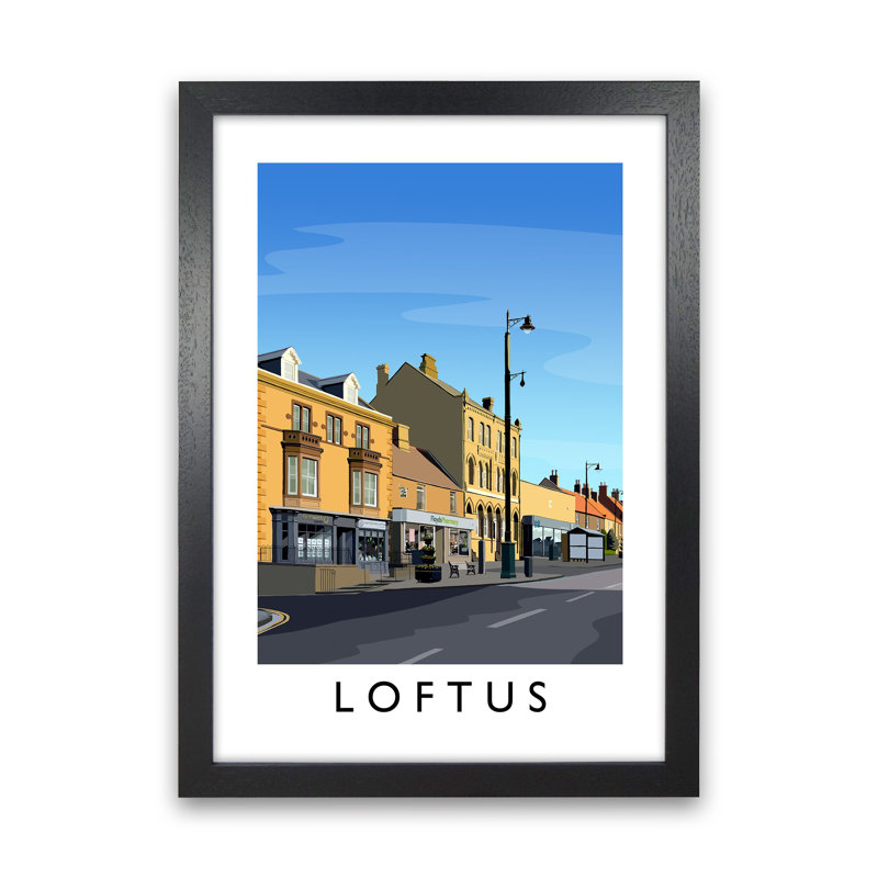 Loftus 3 Portrait by Richard O'Neill - Print, 34cm H x 25cm W x 3cm D, Black Framed