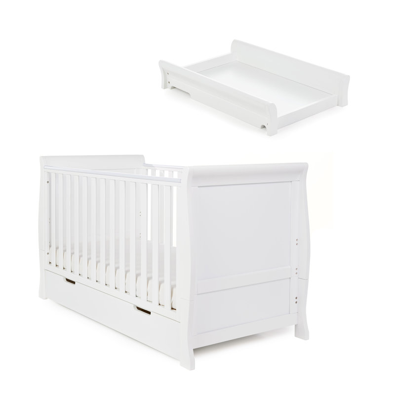 Stamford Classic Cot Bed with Cot Top Changer, White