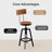 Borotice Swivel Adjustable Height Counter Stool with Metal Frame-371390146-364351694