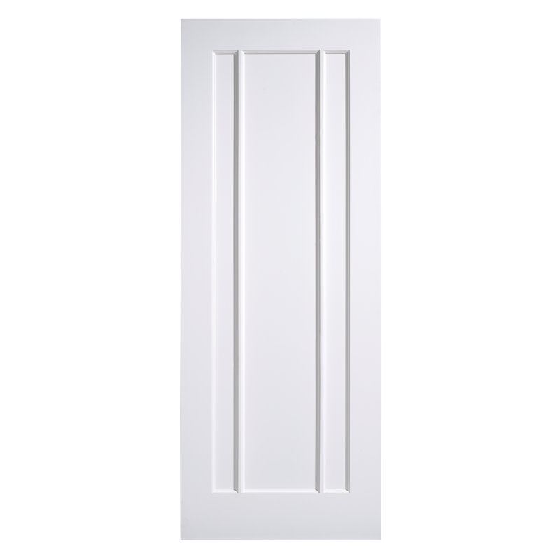 Lincoln Primed White Internal Door, 198.1 cm H x 76.2 cm W x 3.5 cm D